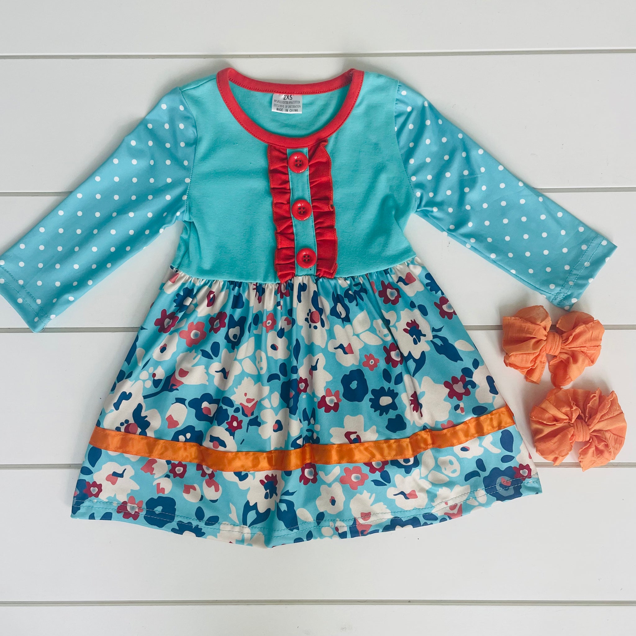 HENLEY TURQUOISE FLORAL DRESS