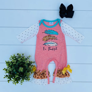BE THANKFUL FEATHER FALL ROMPER