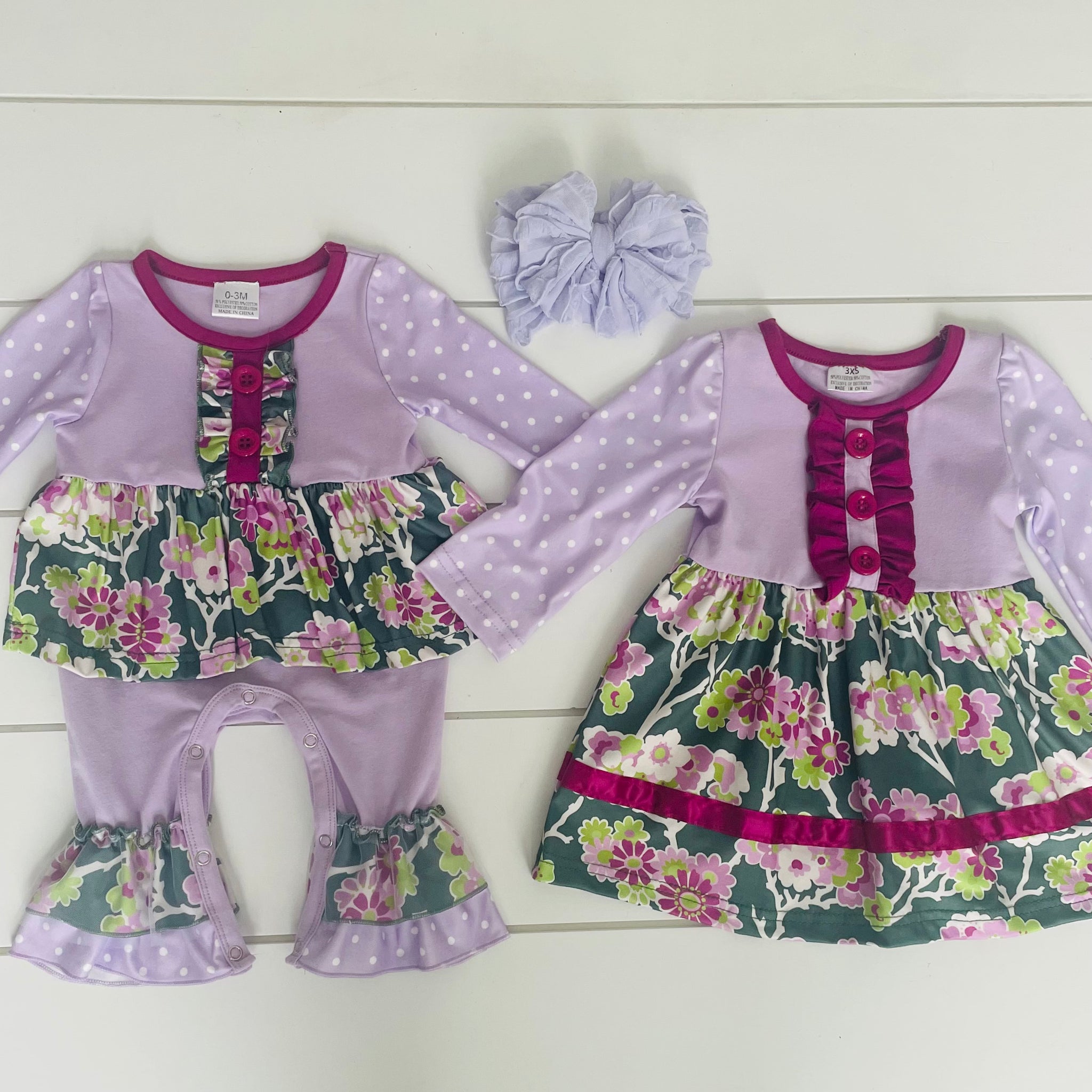 WREN LAVENDER FLORAL DRESS