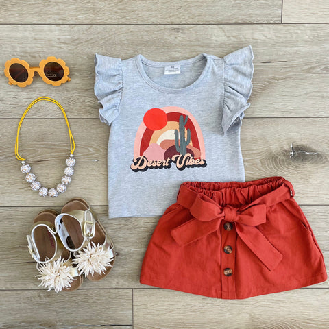 DESERT VIBES TOP AND SKIRT SET