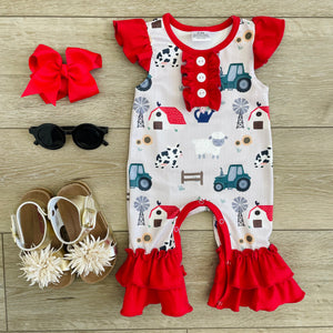 LIVING ON A FARM ROMPER